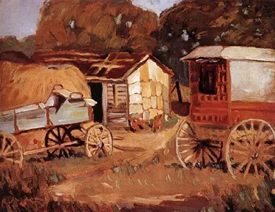 Carriage Business Grant Wood